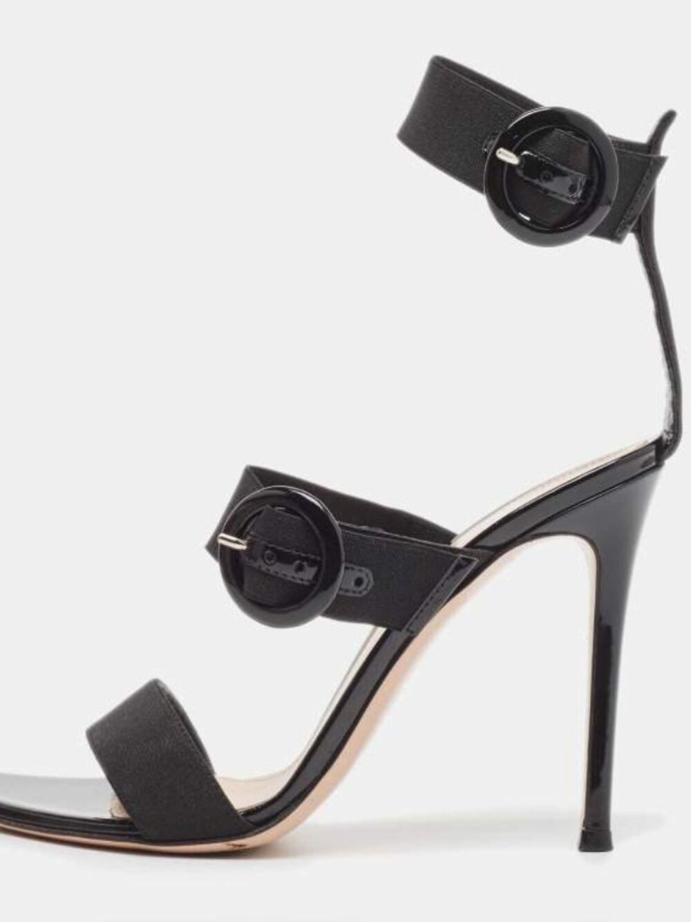Gianvito Rossi black Rya ankle strap sandals women's size 36